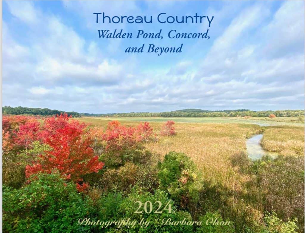 2024 Wall Calendar Walden Pond, Concord and Beyond The Walden Woods